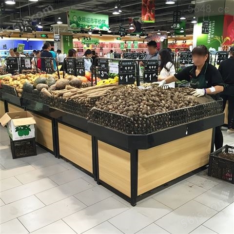 超市中岛蔬菜水果架