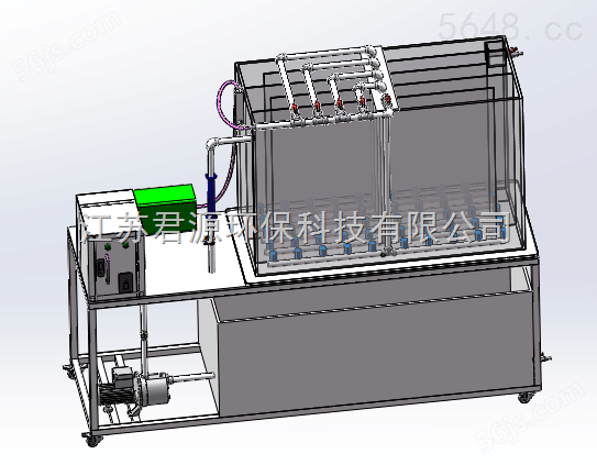 推流式曝气池实验装置性能