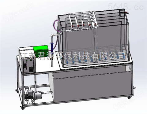 推流式曝气池实验装置*